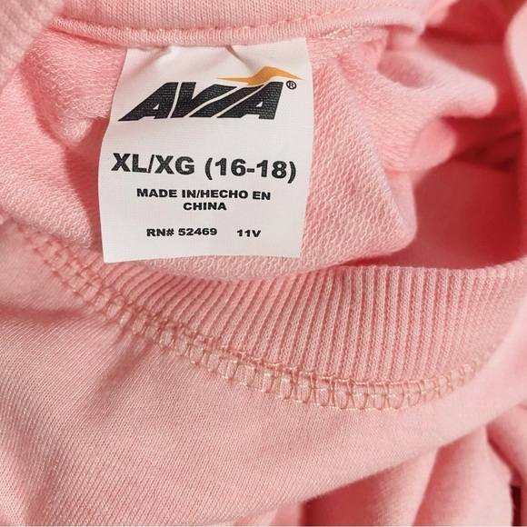 Avia Women’s Pink XL (16-18) Blouse Thumb Holes Scoop Neck Relaxed Comfy EUC - Picture 7 of 9